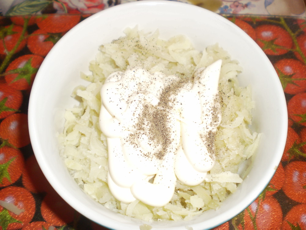 фото салат мимоза, картофель