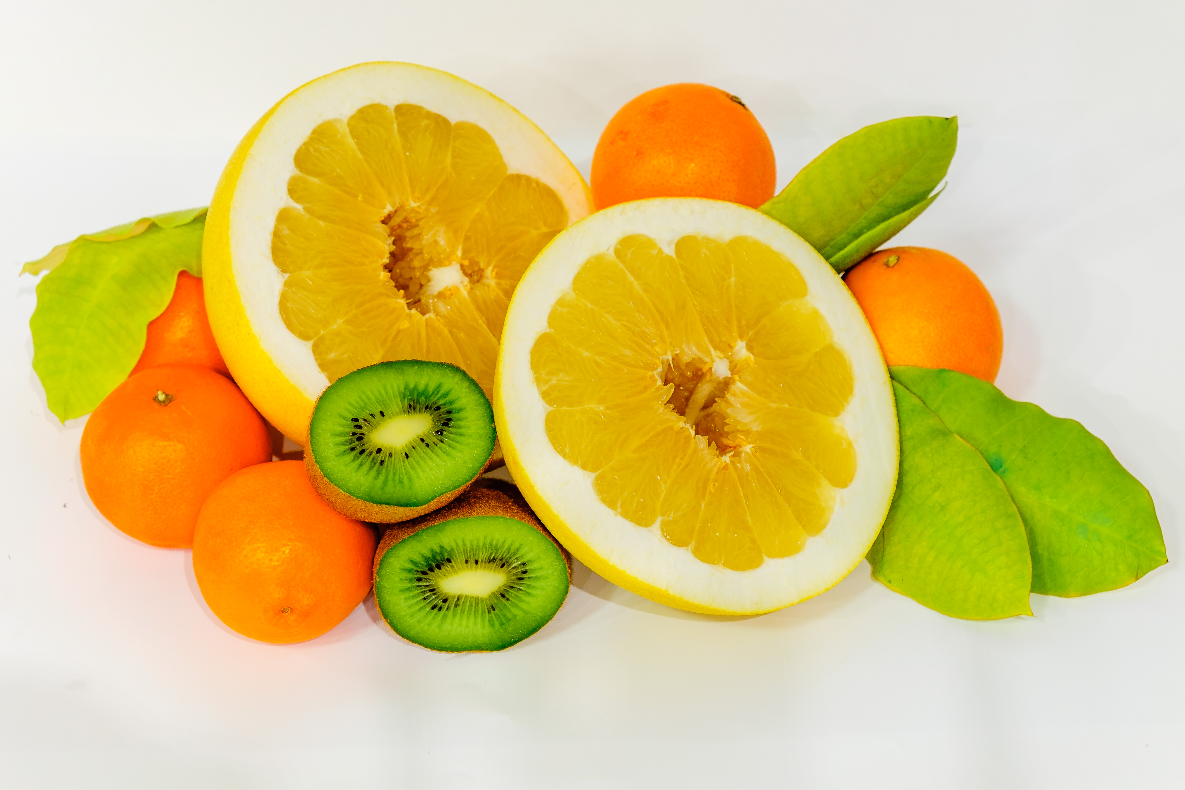 фото, цитрусовые, апельсин, мандарин, киви